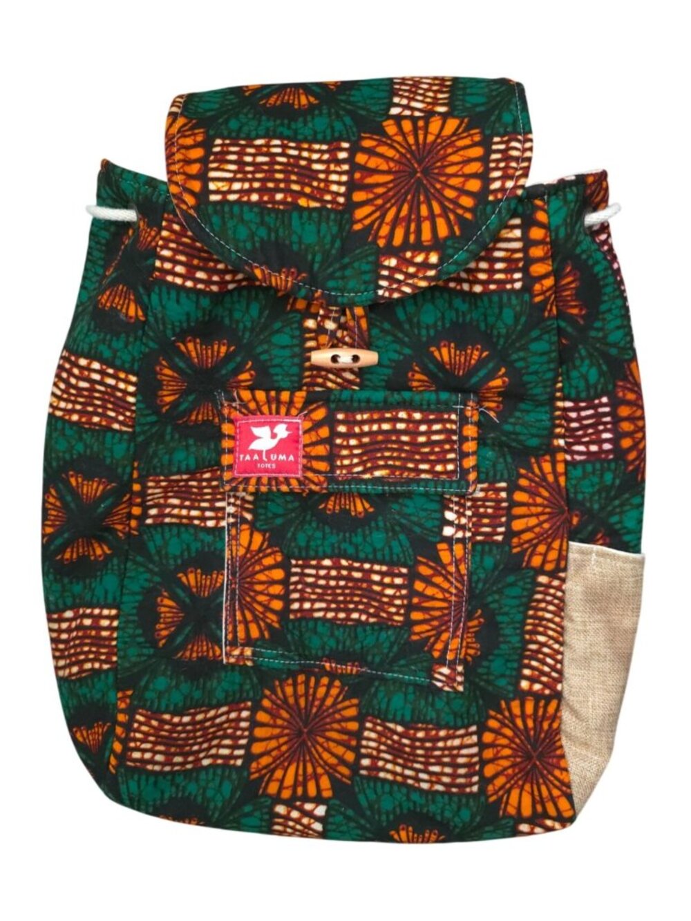 TAALUMA Tanzania African Print Tote LIMITED TRAVELER'S EDITION - ONLY 17 MADE